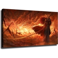 ใบมีดของภาพพิมพ์ Miquella แหวน Elden ศิลปะบนผนังวัวดูดีโปสเตอร์ภาพเขียนวัวดูดีโปสเตอร์ภาพเขียนศิลปะบ