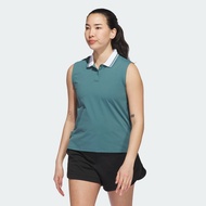 Golf Beyond The Course Twistknit Sleeveless Polo Shirt Women Green JN8675