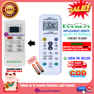 EVEREST AIRCON Remote Universal for EVEREST AIRCON WINDOW TYPE AC Remote NON-INVERTER or FULL DC INV