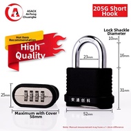 4 Digit Combination Padlock Brass