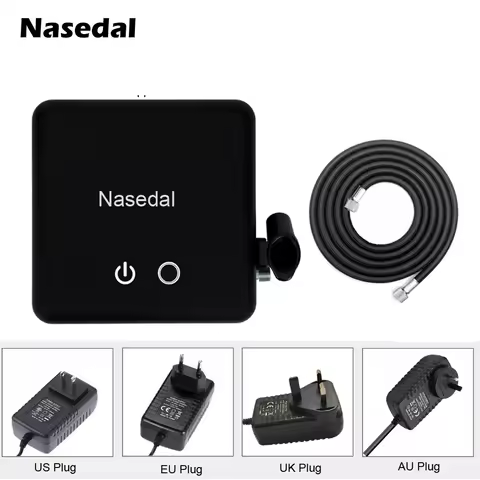 Nasedal Airbrush Compressor Auto-Stop with Air Hose for Nail Art Makeup Tattoo Model Cake Car painti