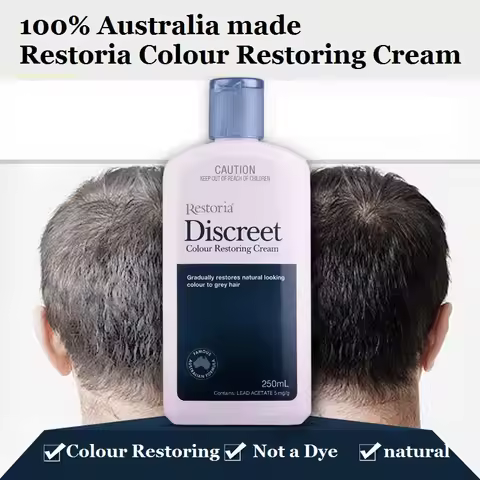 Restoria Discreet Colour Restoring Cream/ Lotion, Hair Care 250ml Grey Hair Treatment Reduce Grey Ha