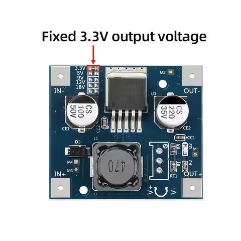 LM2596 Step-Down Module DC1.5-35V Adjustable Voltage Power Module DC 3-40V To 3.3V/5V/9V/12V/18V Fix