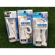Mingjia Safety Trunk PS-117 30cm/1M/2M/3M 1 Switch 1 Socket Fixing Plug Fireproof Material Extension