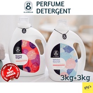 【RED ONLY 2 BTL PCK】Glamour Perfume Detergent Liquid 3kg White Secret+Starry Night Sabun Laundry Ant