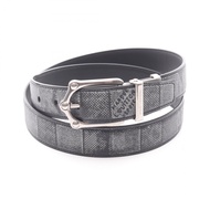 【二手】LOUIS VUITTONLV 青蛙雙面皮帶 Damier 30mm 皮革男士皮帶