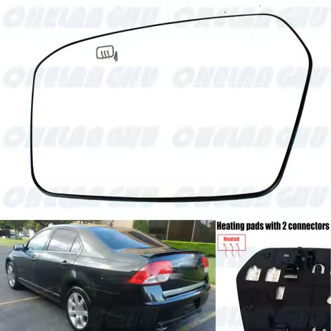 Left Side Heated Rearview Mirror Glass for Ford Fusion / Mercury Milan 2006 2007 2008 2009 2010 Car 