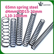 [QueenStyle]Compression spring, return spring 65Mn spring steel compression spring d4mm*OD15-22mm*L1
