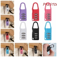 PRESTON Suitcase Combination Lock, Digit Anti-theft Mini Combination Padlock, Portable Plastic 3 Dial Digit Safty Backpack Combination Lock Children/Students