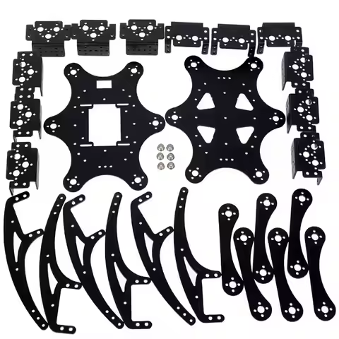 18 DOF Spider Metal Structure 6 legged Hexapod Robotic Spider Bracket for Arduino Robot DIY Kit Prog
