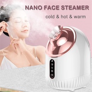 SPA Face Steamer Nano Mist Sprayer Facial Steamer Cold &amp; Hot Nebulizer Facial Sauna Humidifier For Pores Cleansing Moisturizing