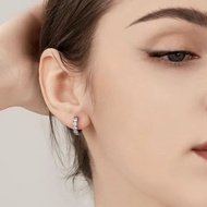 G23 Titanium Alloy Strobe Moissan Earrings
