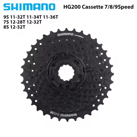 SHIMANO CS-HG200 Cassette 7Speed 12-28T 12-32T 8Speed 12-32T 9Speed 11-32T 11-34T 11-36T For MTB Mou