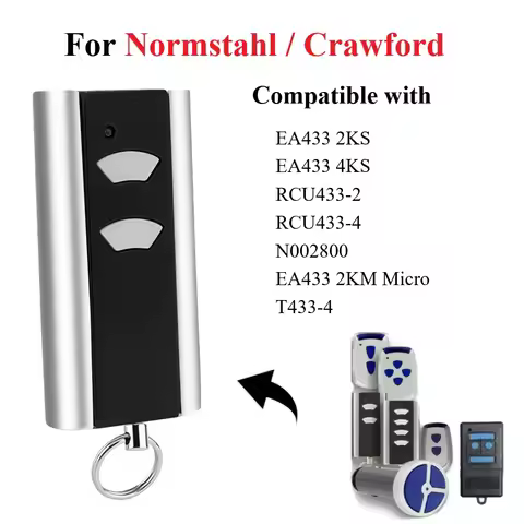 For 433.92MHz Normstahl Magic 600 CRAWFORD EA433 Garage Door Opener Remote Control 433MHz Rolling Co