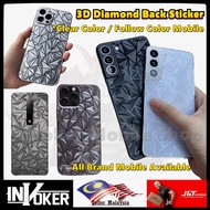 Infinix Smart 8 Pro 7 6 / Note 10 Pro / Hot 10i 10s / Note 8 8i 7 / Transparent 3D Diamond Back Sticker