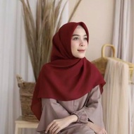 Bella Square Maroon Hijab Bella Square Maroon Square Hijab Bella Square || Bella Hijab || Bella Prem