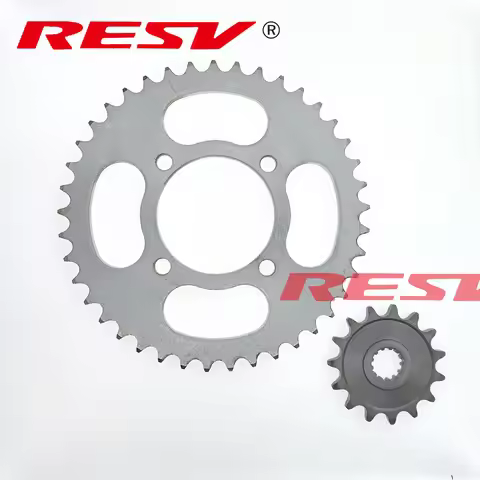 RESV Front and Rear Gear Sprocket Wheels for Suzuki GN250 WJ250 TU250 GT250 GN WJ GT TU 250 250cc X7