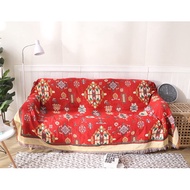Sofa cover, vintage brocade carpet for living room decoration, size 1m8x2m3