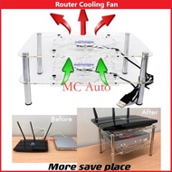 ✨High Quality✨ Router Fan Cooler Pad Router Cooling Fan Modem Cooler Fan Router Rack Kipas Router Mo