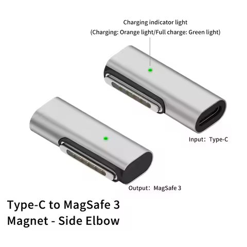 USB Type-C to Magsaf* 3 Magnetic Adapter PD30W 67W 96W 140W Fast Charging Charger For MacBook Pro Ai