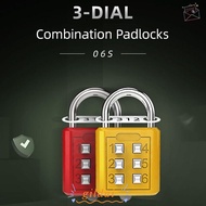 GILDAI 6 Digit Button Password Lock Metal Combination Lock Security Backpack Zipper Lock