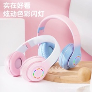 New B39MPRO Head-mounted Bluetooth Headphones with Light Gaming Wireless Card Gradient Color Bluetoo