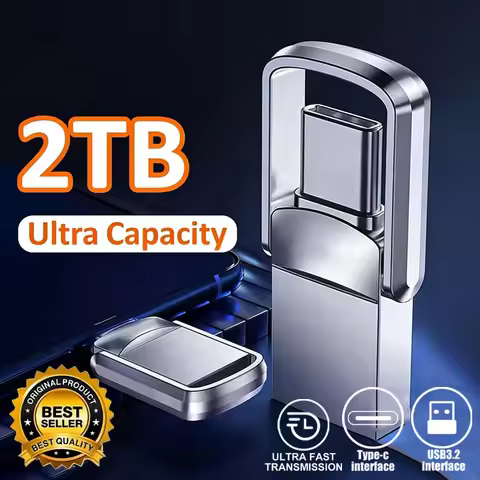 USB Adapter Flash Drive 2TB 3.2 Type C PenDrive Memory Stick 256GB 1TB 2TB Pen Drive Flash Disk for 