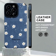 Suede Leather Daisy Casing for Samsung A73 A72 A55 A54 A53 A52 A50 A34 A33 A32 A30 A23 A22 A21s A20s