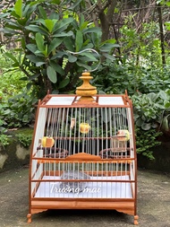 Khung lồng chào mào tự ráp vuông đấu thái đấu khung tre NAN CÁP QUANG TBTM 21 nan chống dúc đầu có v