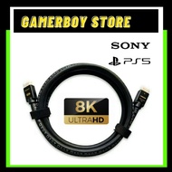 SONY HDMI 8K 2.1 CABLE - Ultra - HD (UHD) 60Hz 48Gb Audio Video HDMI Cord [COMPATIBLE WITH PS5]