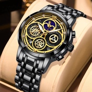 LIGE Original Mens Formal Watches Newest Stainless Steel Waterproof Chronograph seiko automatic watch seiko watch