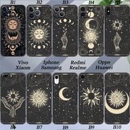 starry sky moon sun Silicone Soft Cover Camera Protection Phone Case Apple iPhone 6 6S 7 8 SE PLUS X XS