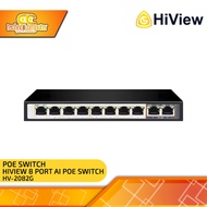 SWITCH POE HIVIEW HV-2082G 8 Port PoE Switch + 2 Uplink Gigabit AI POE Switch