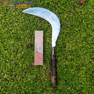 Sabit Baja Putih Cap Buaya Asli - Arit Rumput Baja Asli Cap Boyo Super Tajam - Arit Semak Belukar Ta
