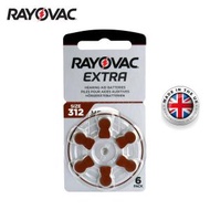 Rayovac - Rayovac Extra Advanced 助聽器電池 312 (PR41) 6粒咭裝