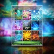 Funism Pokemon Adventure Bar Ib Acrylic Display Storage Box Pull up Door Display Case Anime Figure S