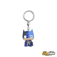 Funko Keychain(80907)-Batman​ Patchwork ver. Pocket POP Keychain: Batman
