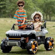 兒童電動車可坐人四驅遙控越野汽車可坐大人雙人寶寶玩具小孩童車
