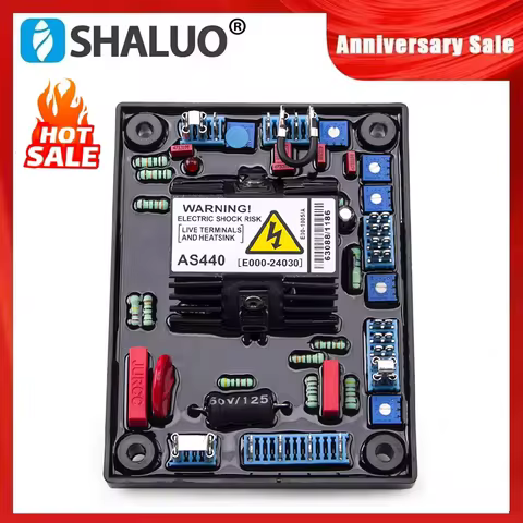 Red AS440 AVR Automatic Voltage Regulator Stabilizer Control Panel Compatible With Generator Brushle