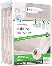 Guardmax Jersey Knitted RV Size Zippered Mattress Encasement - Waterproof & Bed Bug Proof Mattress P