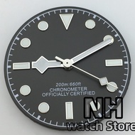NH 29mm Biwan Watch Dial C3 Luminous With Snowflake Hands Set Fit NH35 DG Miyota ETA PT5000 Movement