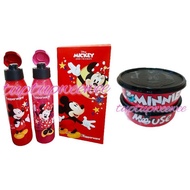 Tupperware mickey minnie mouse bottle bowl bottle