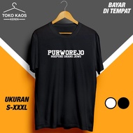 Purworejo City Name Short-Sleeved Distro T-Shirt Cool, Funny, Funny, Funny, and Funny T-Shirt/
