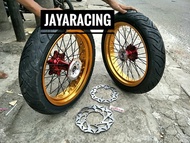 Velg 17 350 300 supermoto CRF 150 plus ban FDR siap pakai