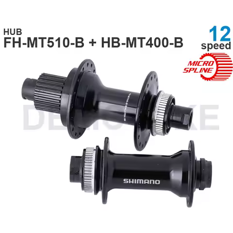 SHIMANO Disc Brake Front Hub HB-MT400-B Rear FREEHUB FH-MT510-B E-THRU Axle 12-speed Original Parts