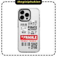 Transparent shockproof iPhone case with black border camera for aircraft ticket 6/6s/7/8/x/xr/xs/11/