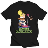 CN Cartoon Dexter's Laboratory Dexter's Laboratory Short-Sleeved Top Men's 100% Cotton Round Neck Sh