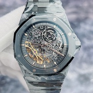 Aibi Royal Oak 15416CE All Black Ceramic Hollow Automatic Mechanical Men's Watch Double Swing Wheel Audemars Piguet