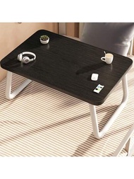1入便攜式折疊床上用膝上型筆電桌,可調節高度工作站,適用於學習和床上使用