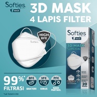 Softies 3D SURGICAL MASK 4PLY EARLOOP 20/ KF94 4 Ply Medical MASK